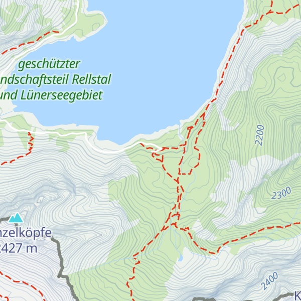 Map of Lünersee Alpe