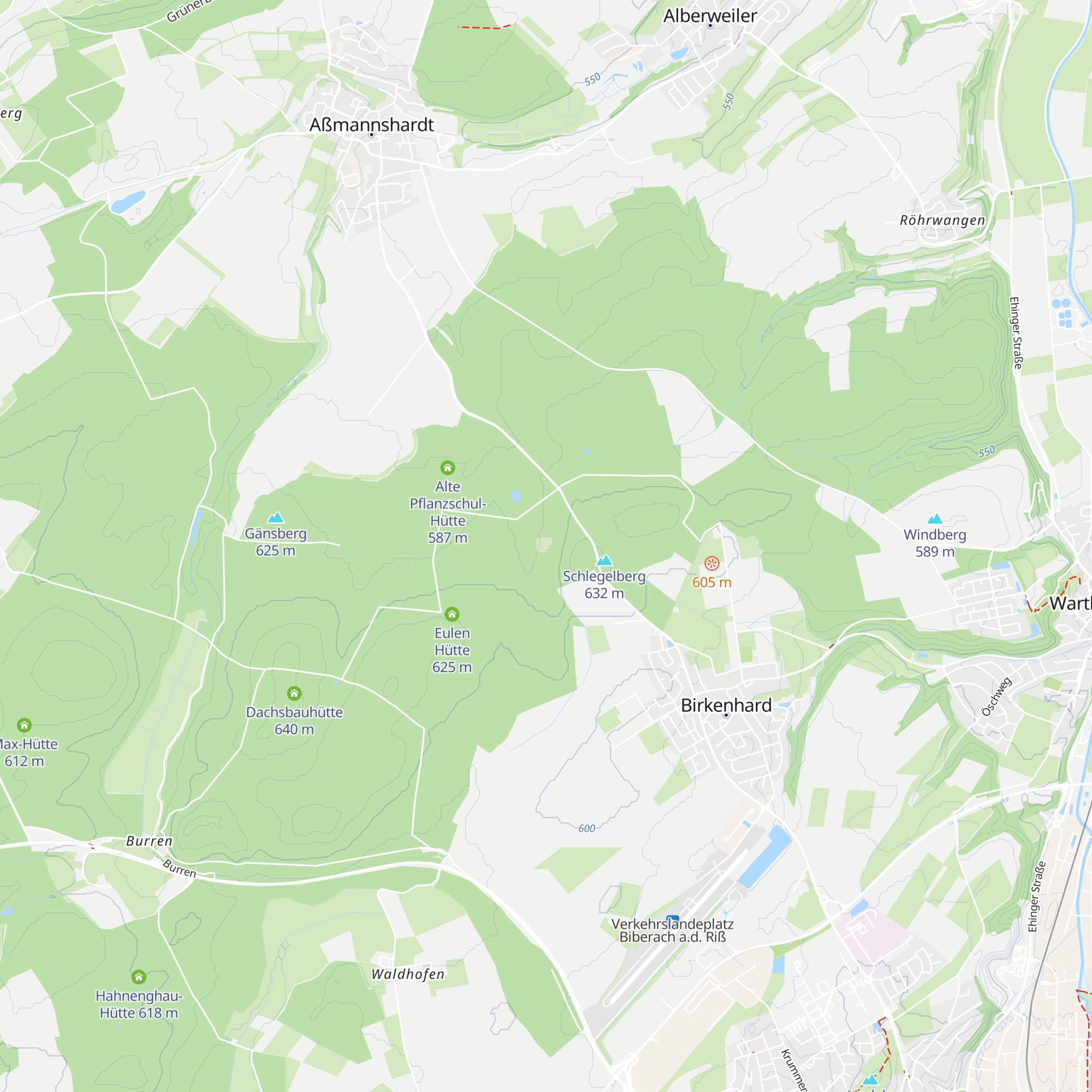 Lindenghau-Hütte map