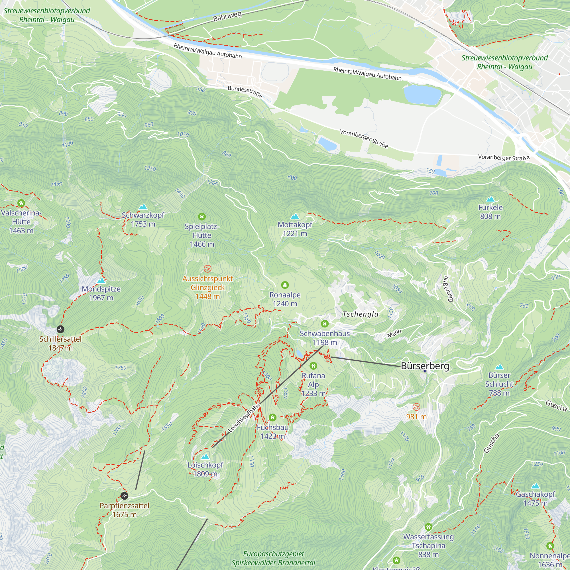 Ronaalpe map