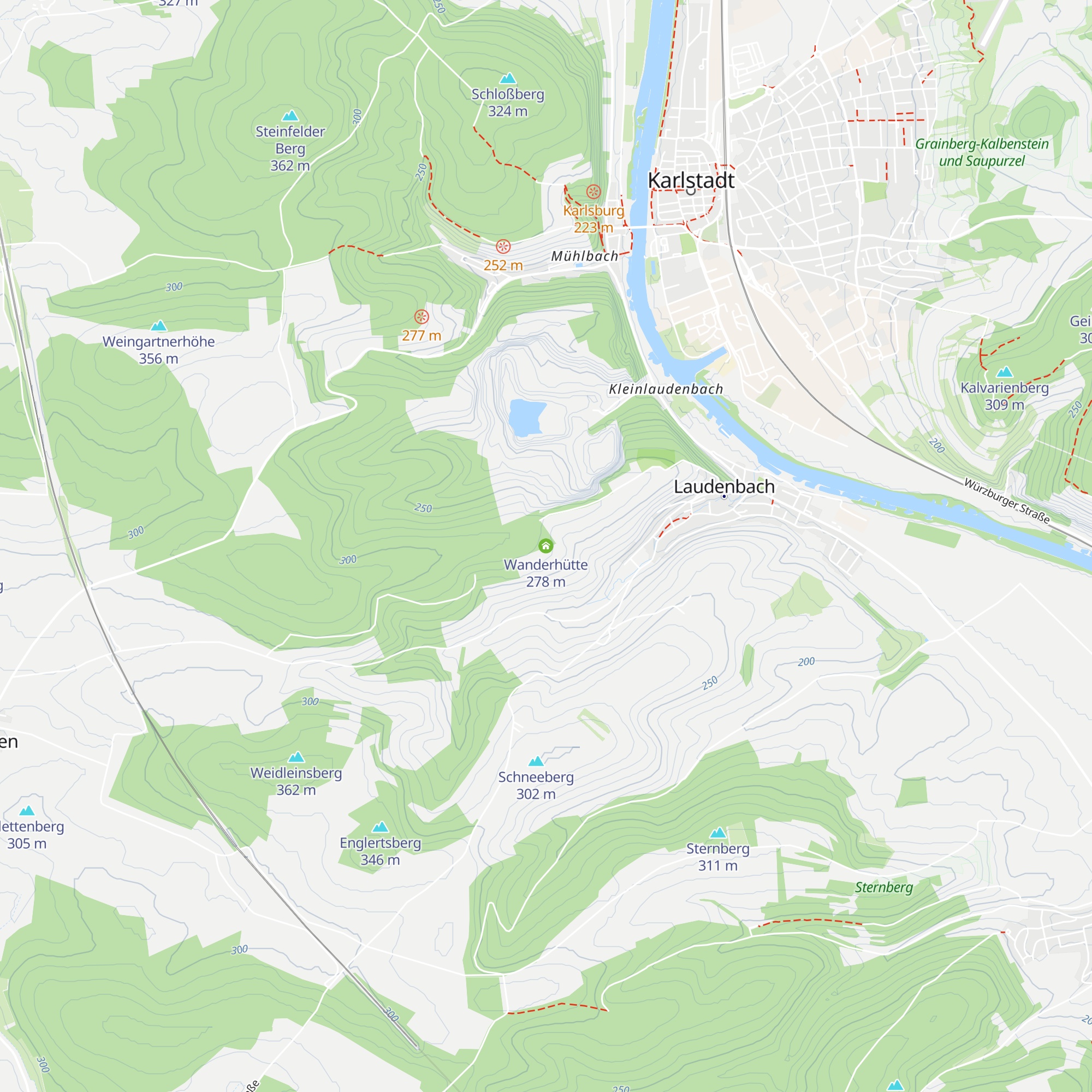 Wanderhütte map