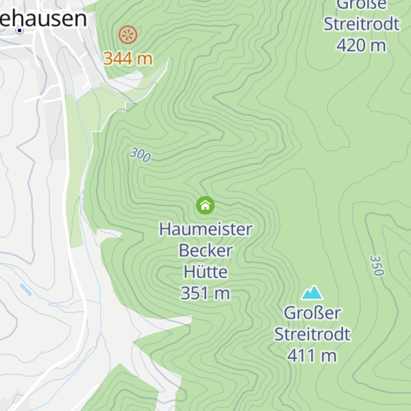 Map of Haumeister Becker Hütte