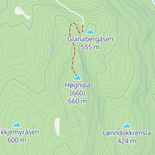 Map of Høgnipa (660)