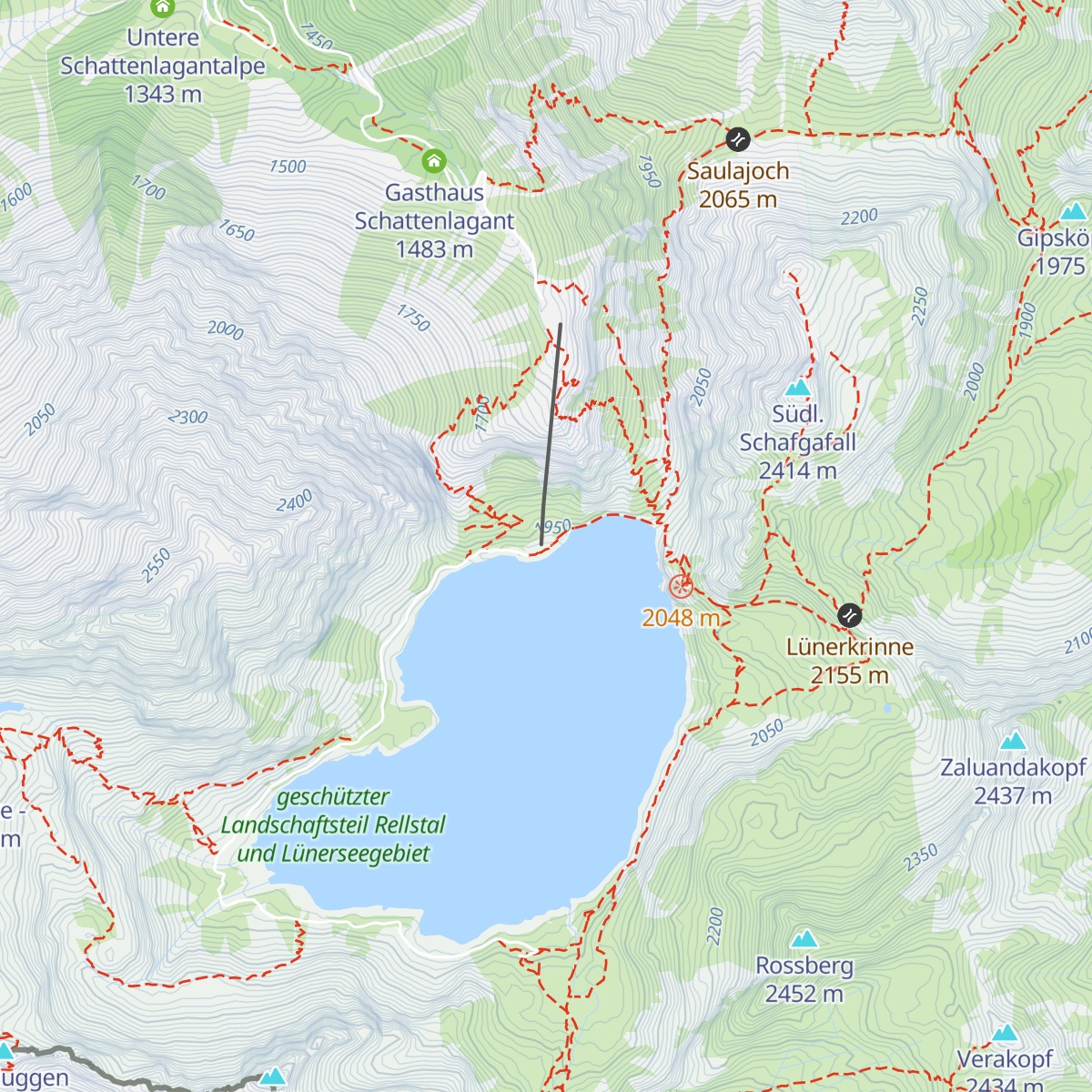 Douglasshütte map