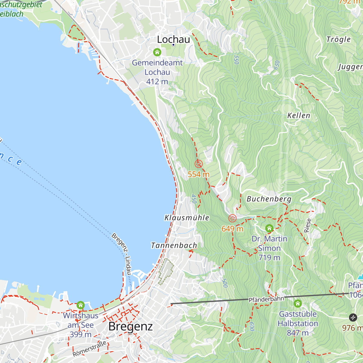 Torturm der ehemaligen Befestigung der Bregenzer Klause map