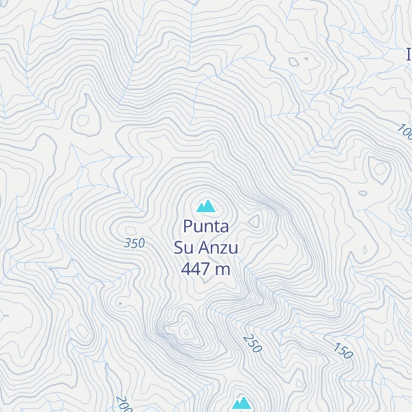 Map of Punta Su Anzu