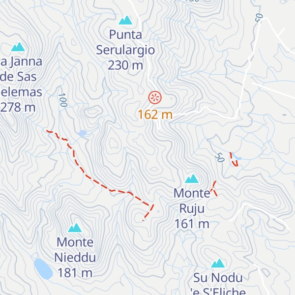 Map of Su Monte