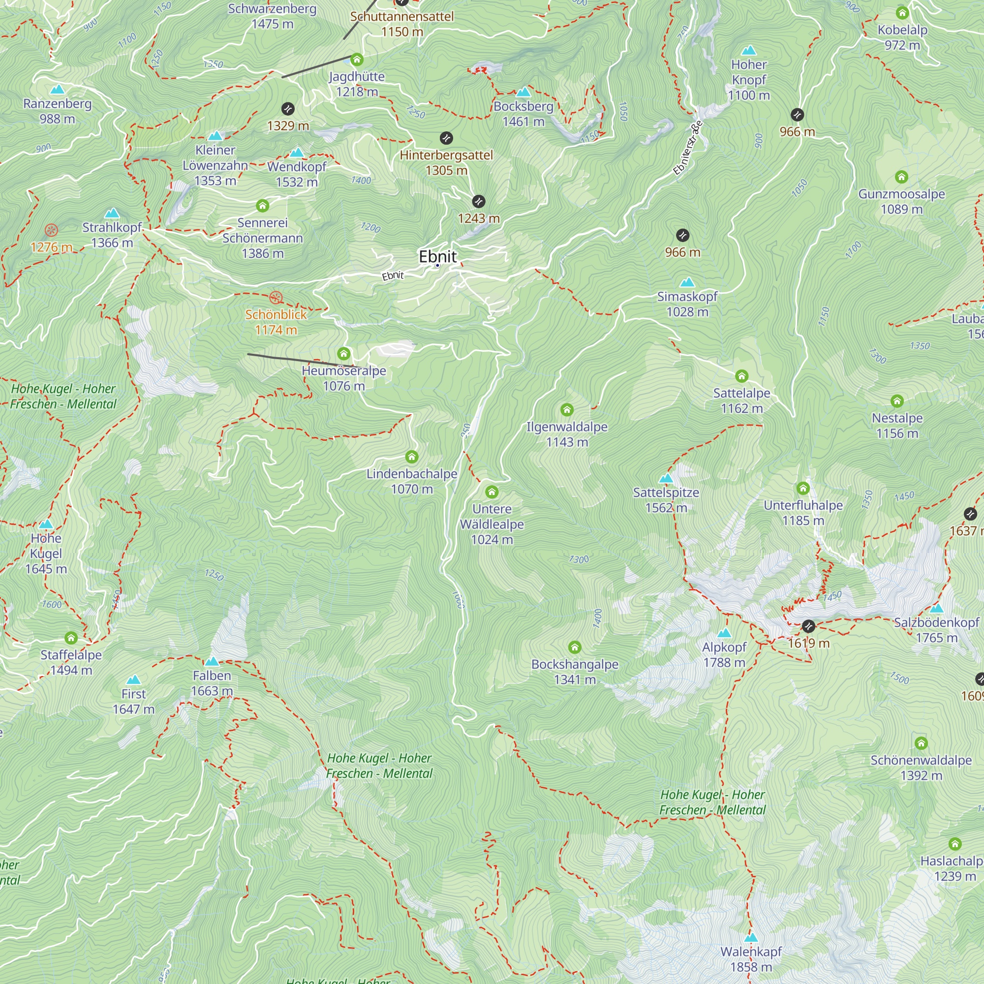 Untere Wäldlealpe map