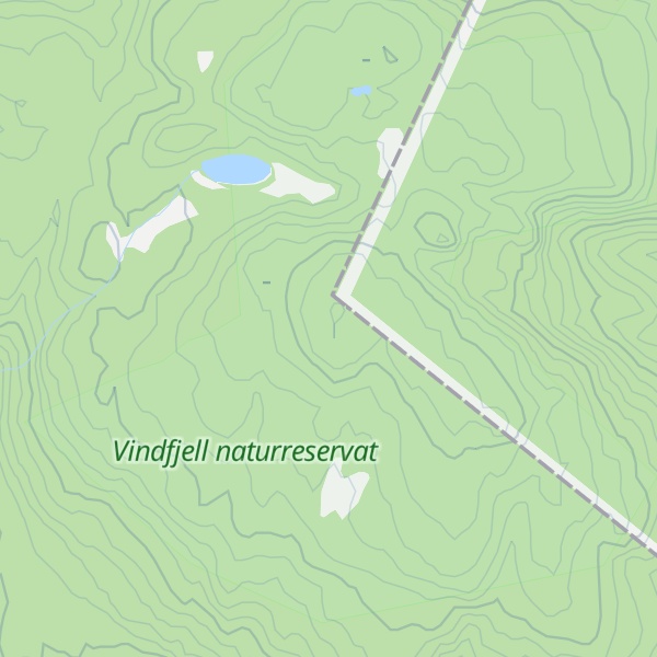 Map of Vindfjell