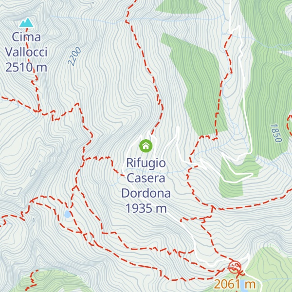 Map of Rifugio Casera Dordona