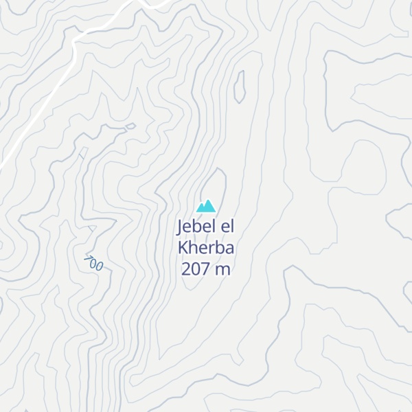 Map of Jebel el Kherba