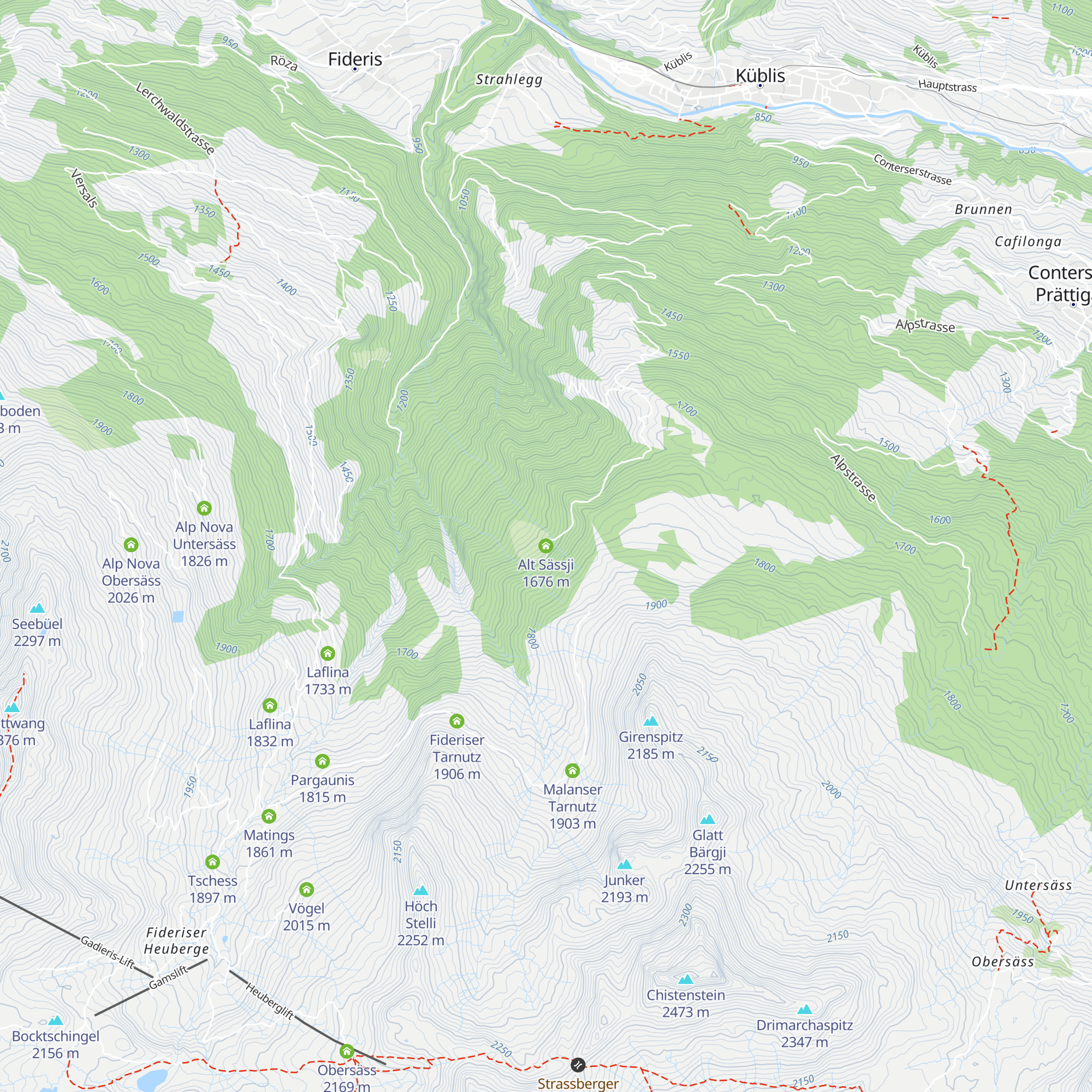 Alt Sässji map