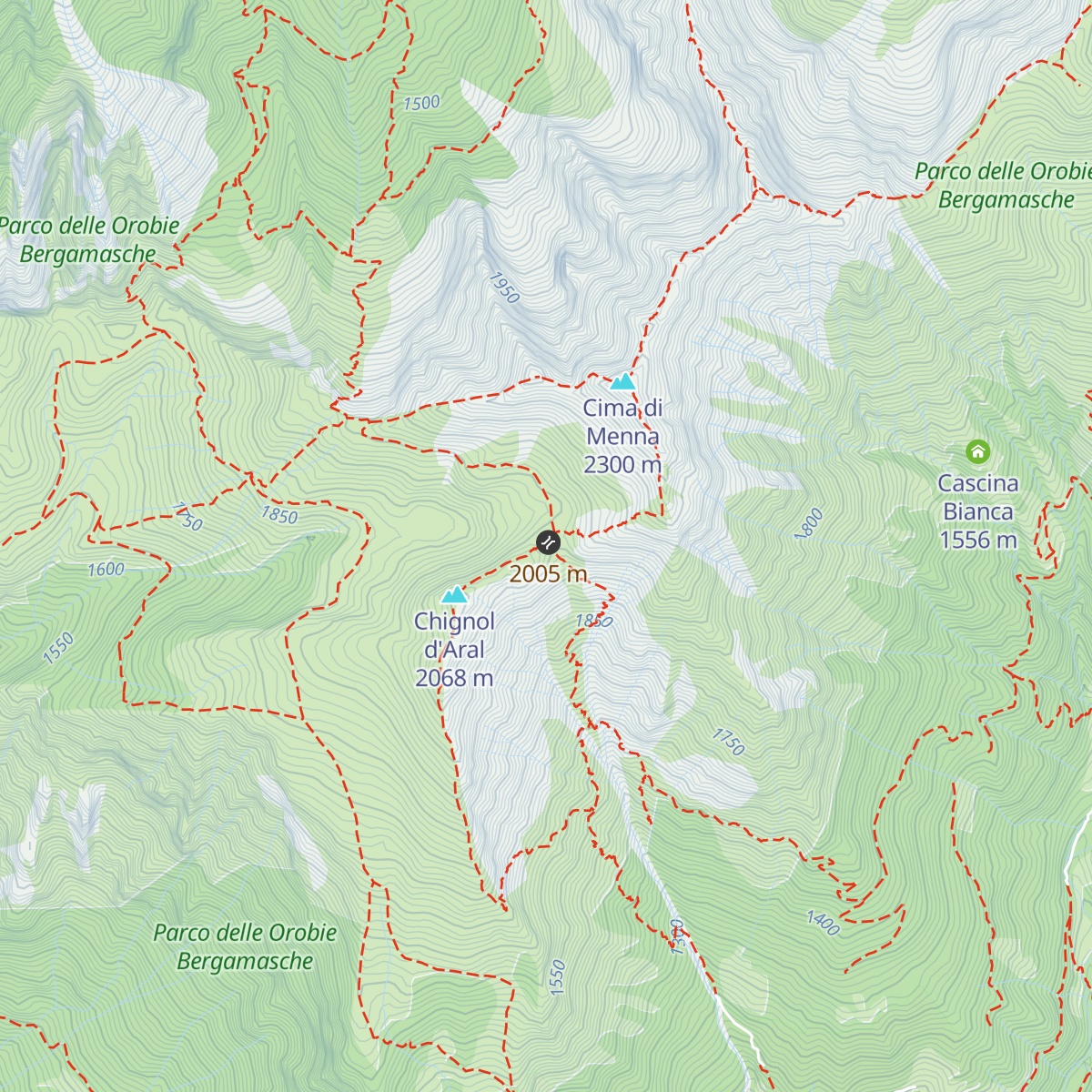Bivacco Maga - Palazzi map