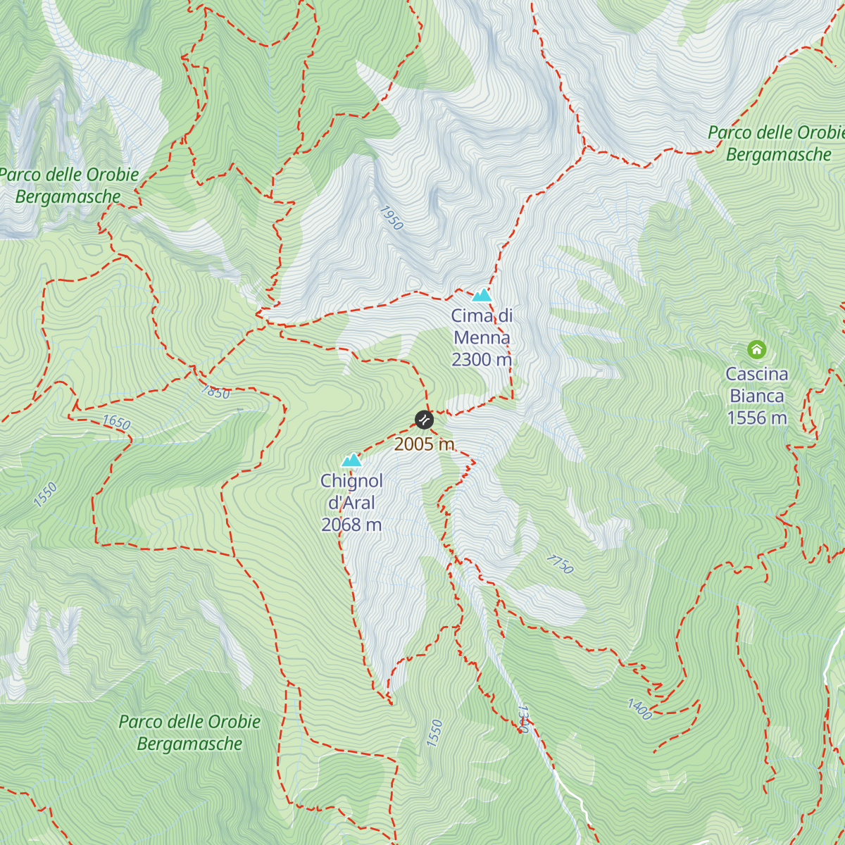 Bivacco Maga - Palazzi map