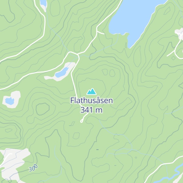 Map of Flathusåsen