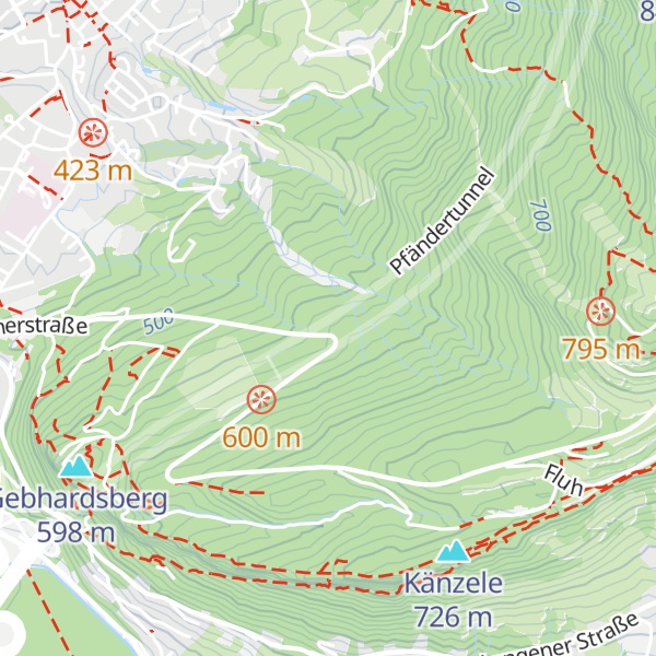 Map of Forsthaus Stadt Bregenz