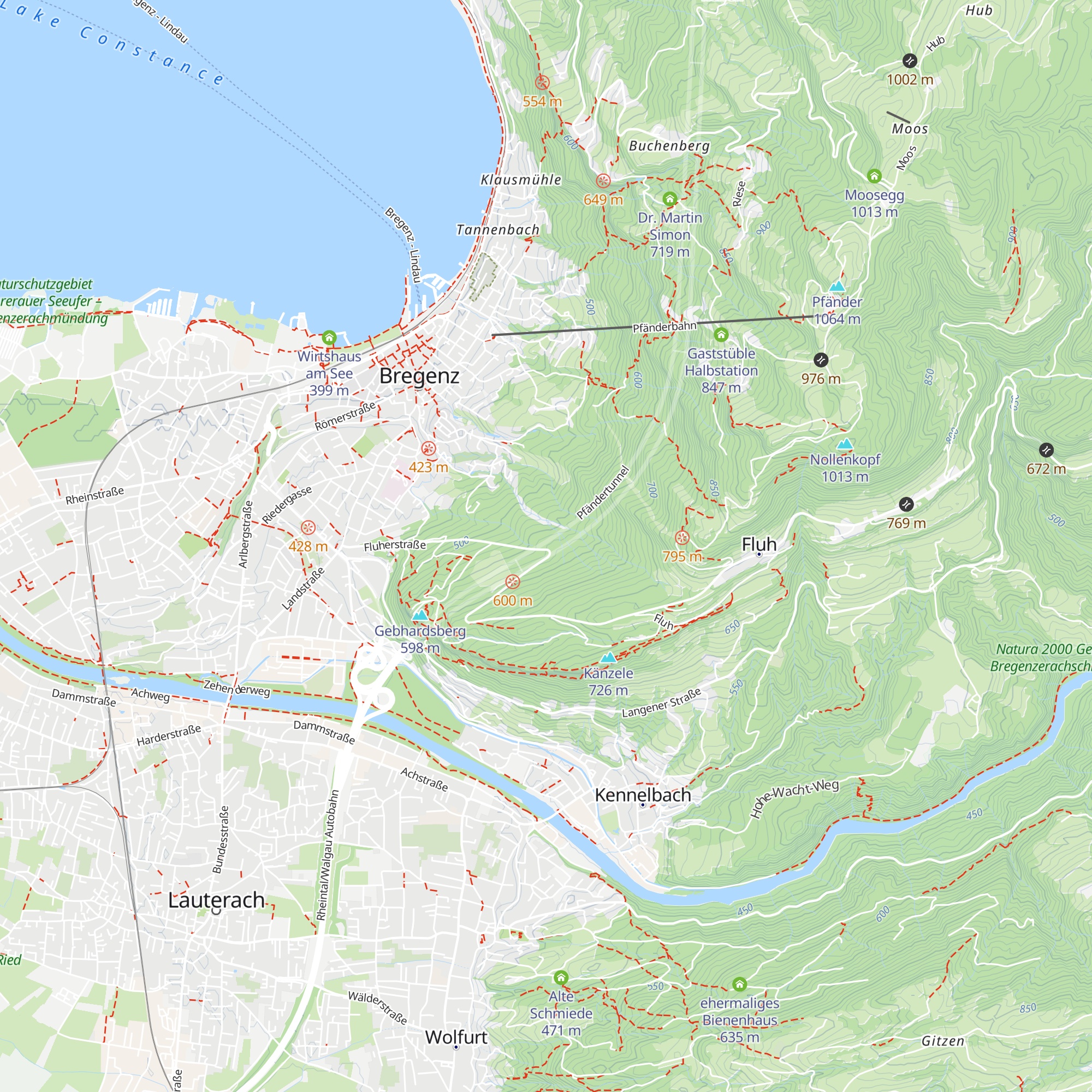 Forsthaus Stadt Bregenz map