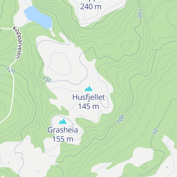 Map of Husfjellet