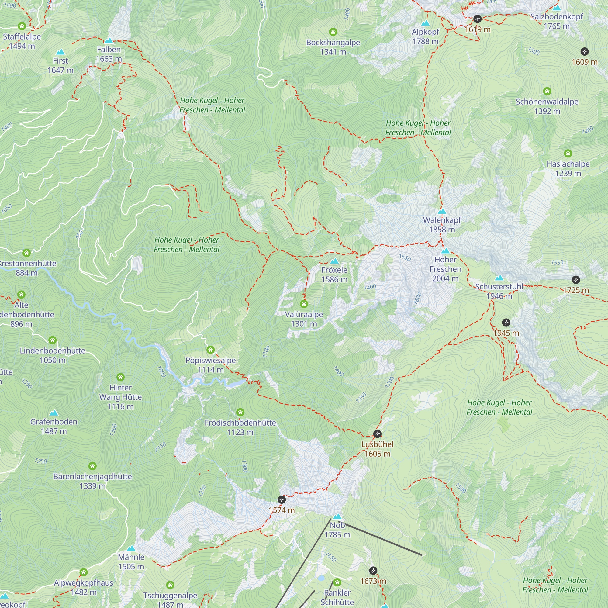 Valüraalpe map