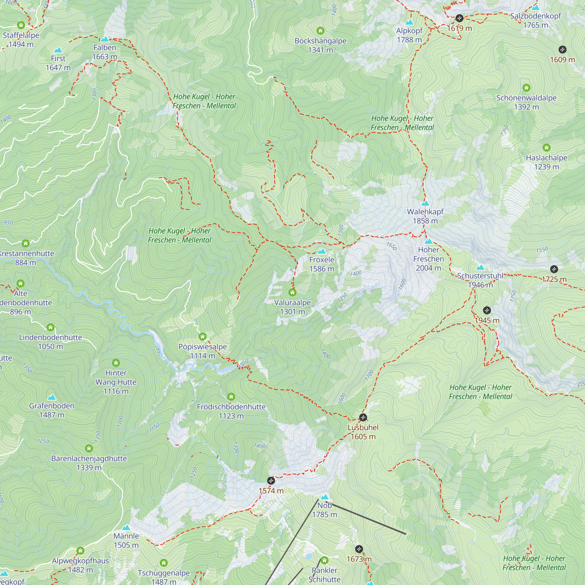 Valüraalpe map