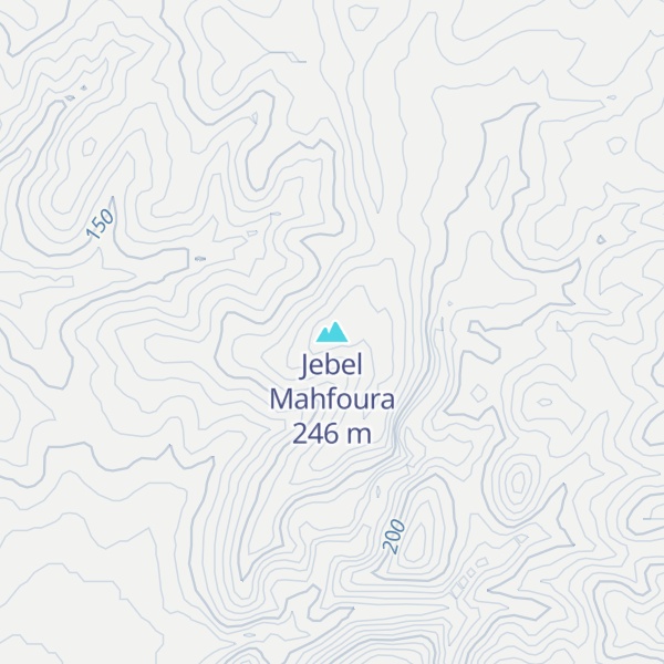 Map of Jebel Mahfoura