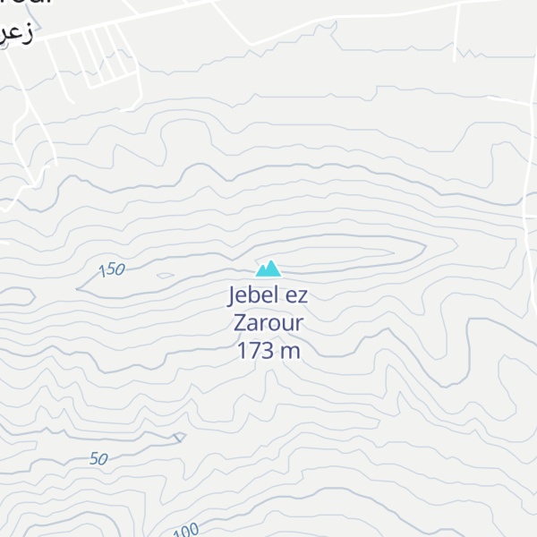 Map of Jebel ez Zarour