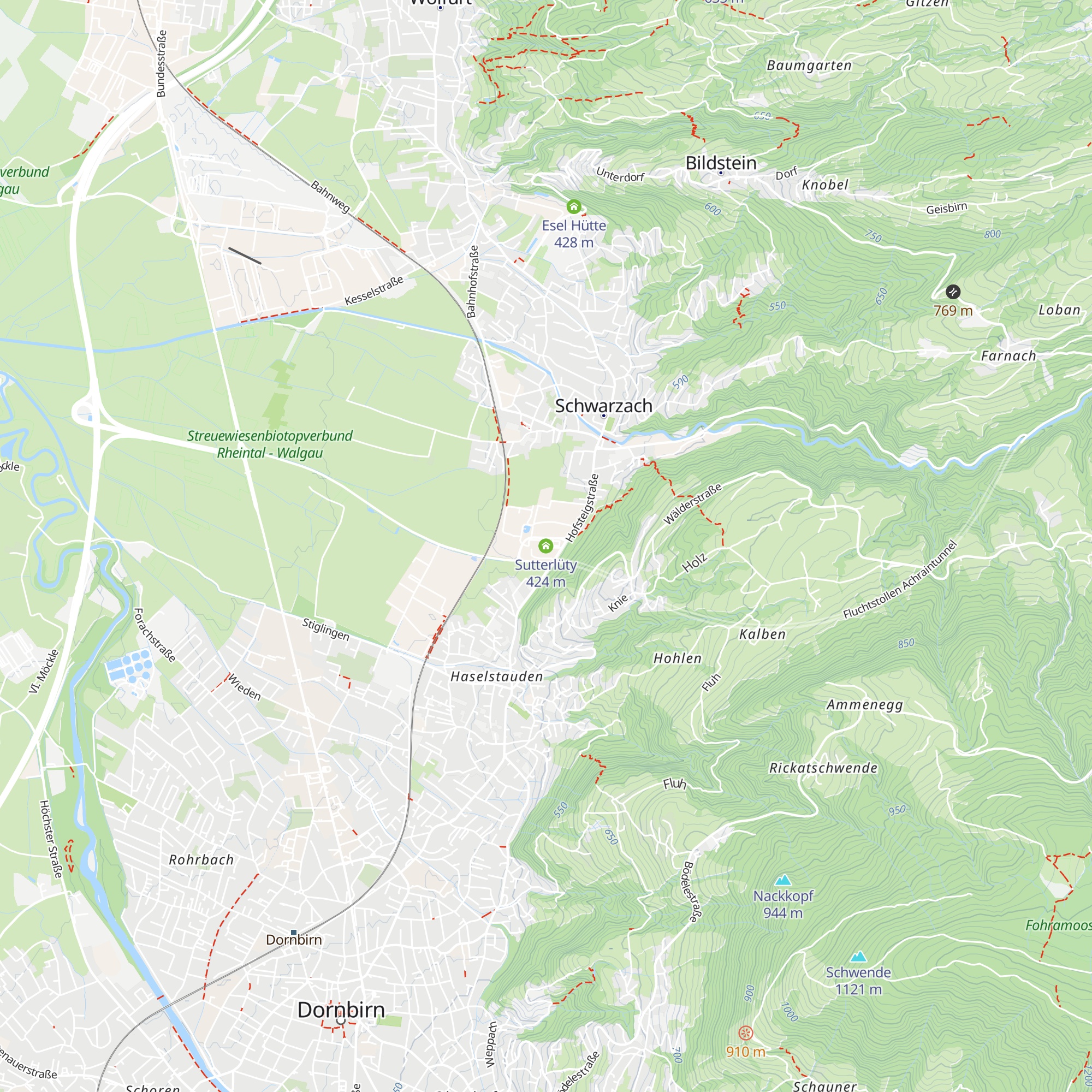 Sutterlüty map