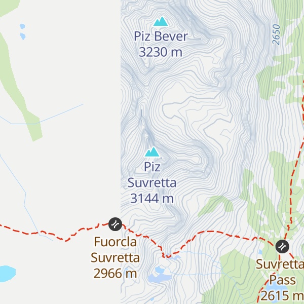 Map of Piz Suvretta
