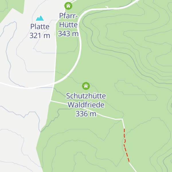 Map of Schutzhütte Waldfriede
