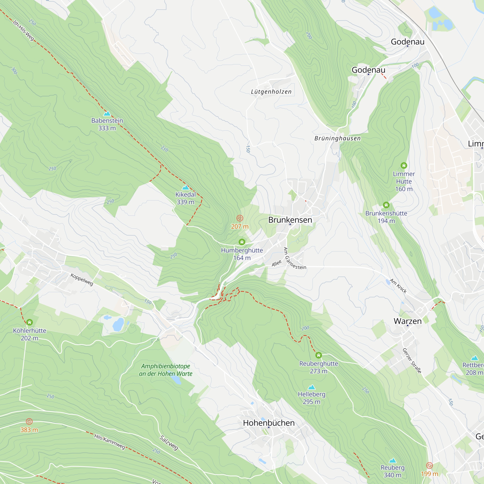 Humberghütte map