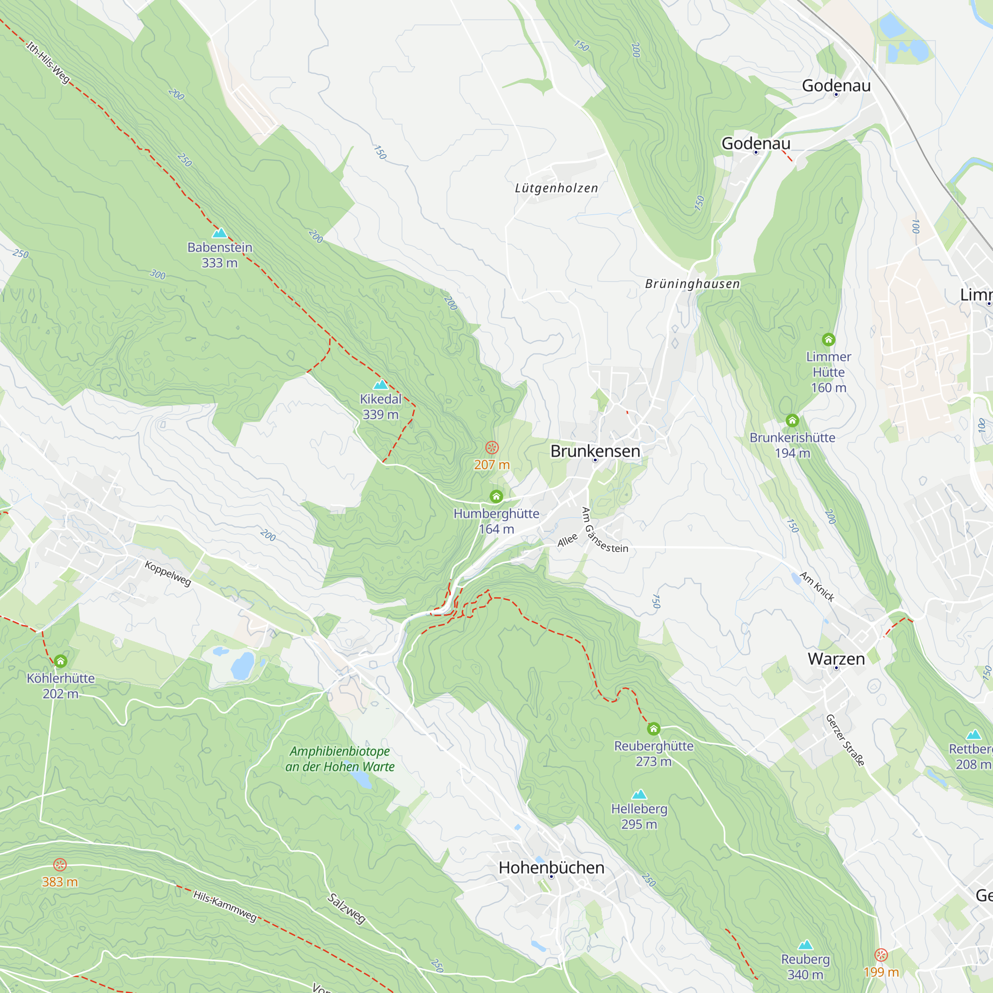Humberghütte map