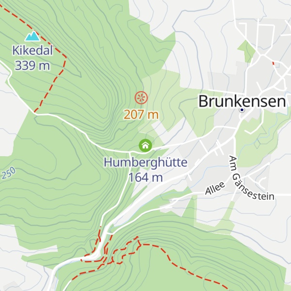 Map of Humberghütte