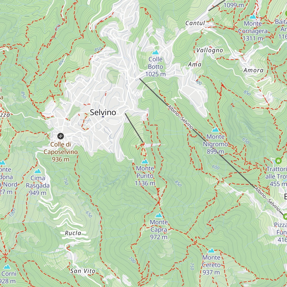 Rifugio 1111 map
