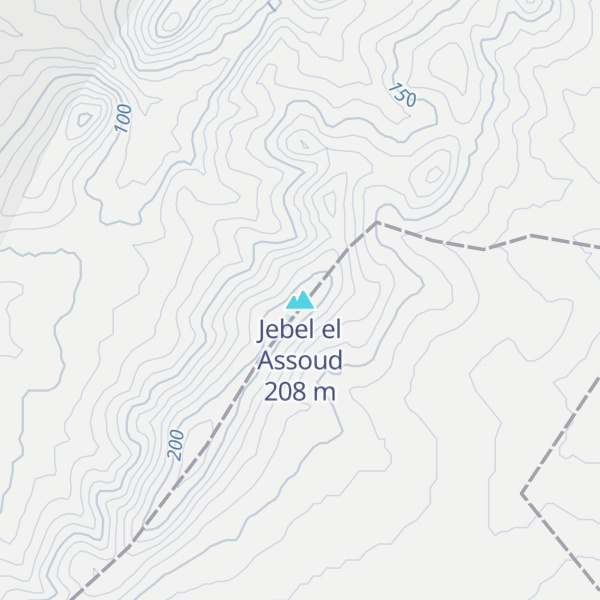Map of Jebel el Assoud