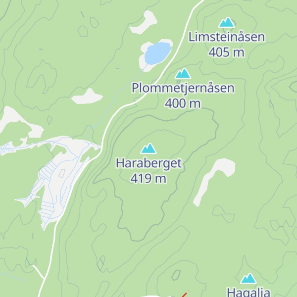 Map of Haraberget