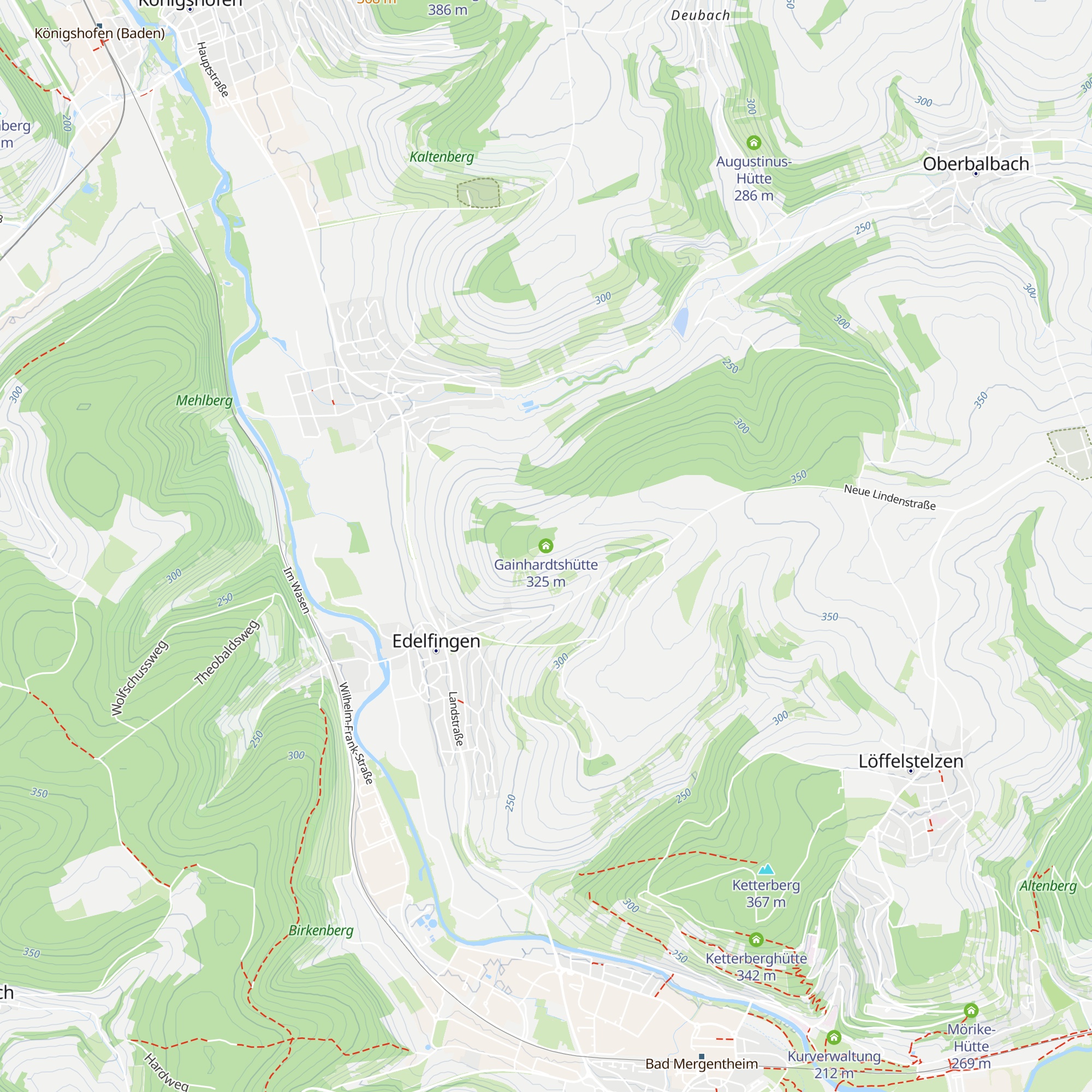 Gainhardtshütte map