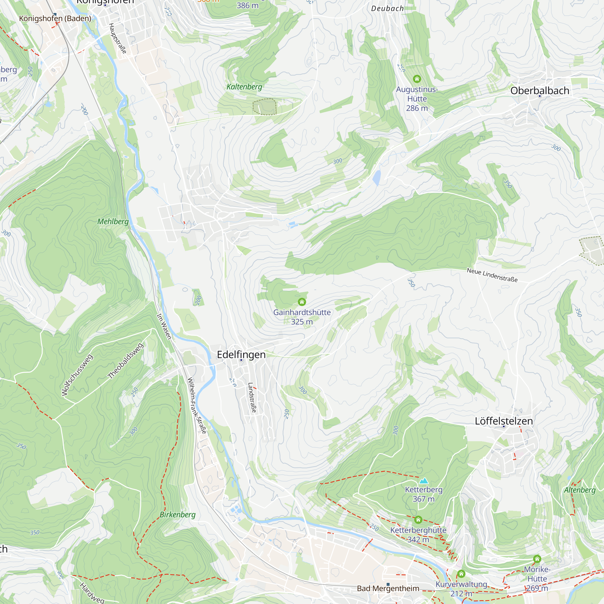 Gainhardtshütte map