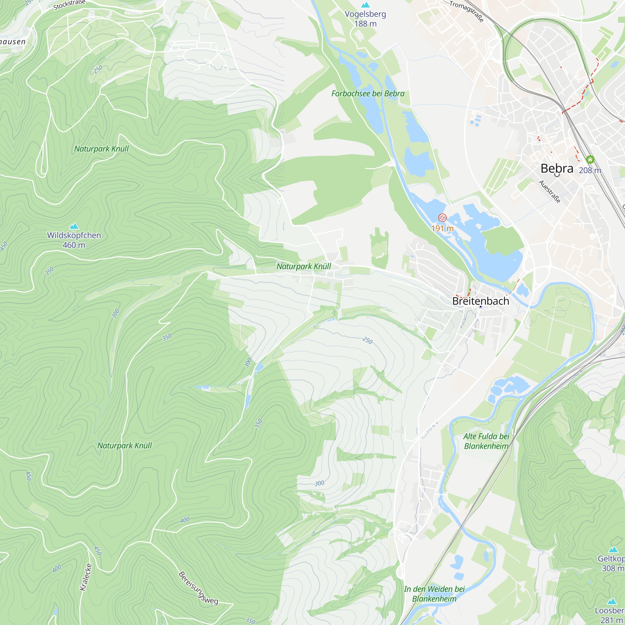 Thonstrauchhütte map