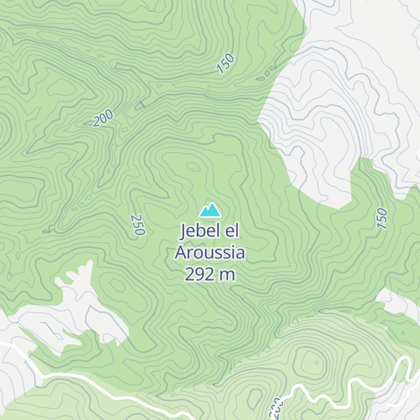 Map of Jebel el Aroussia