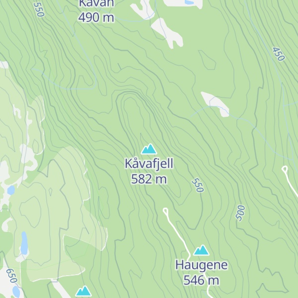 Map of Kåvafjell
