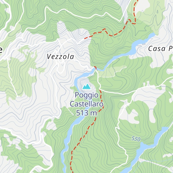 Map of Poggio Castellaro