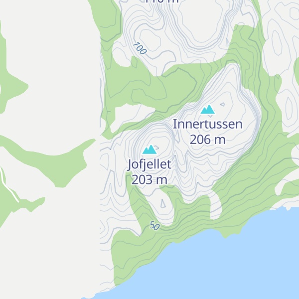 Map of Jofjellet