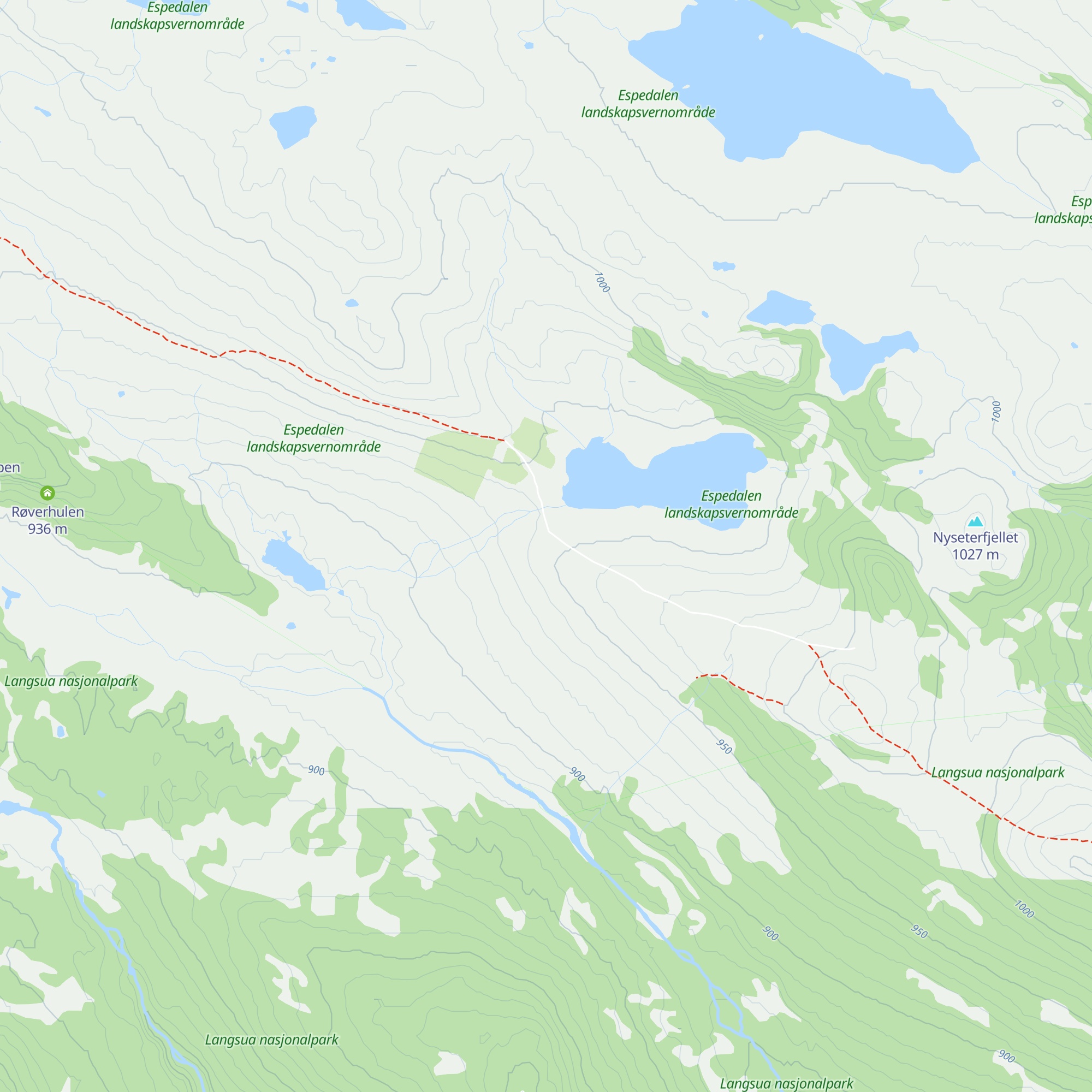Vestfjellhytta map