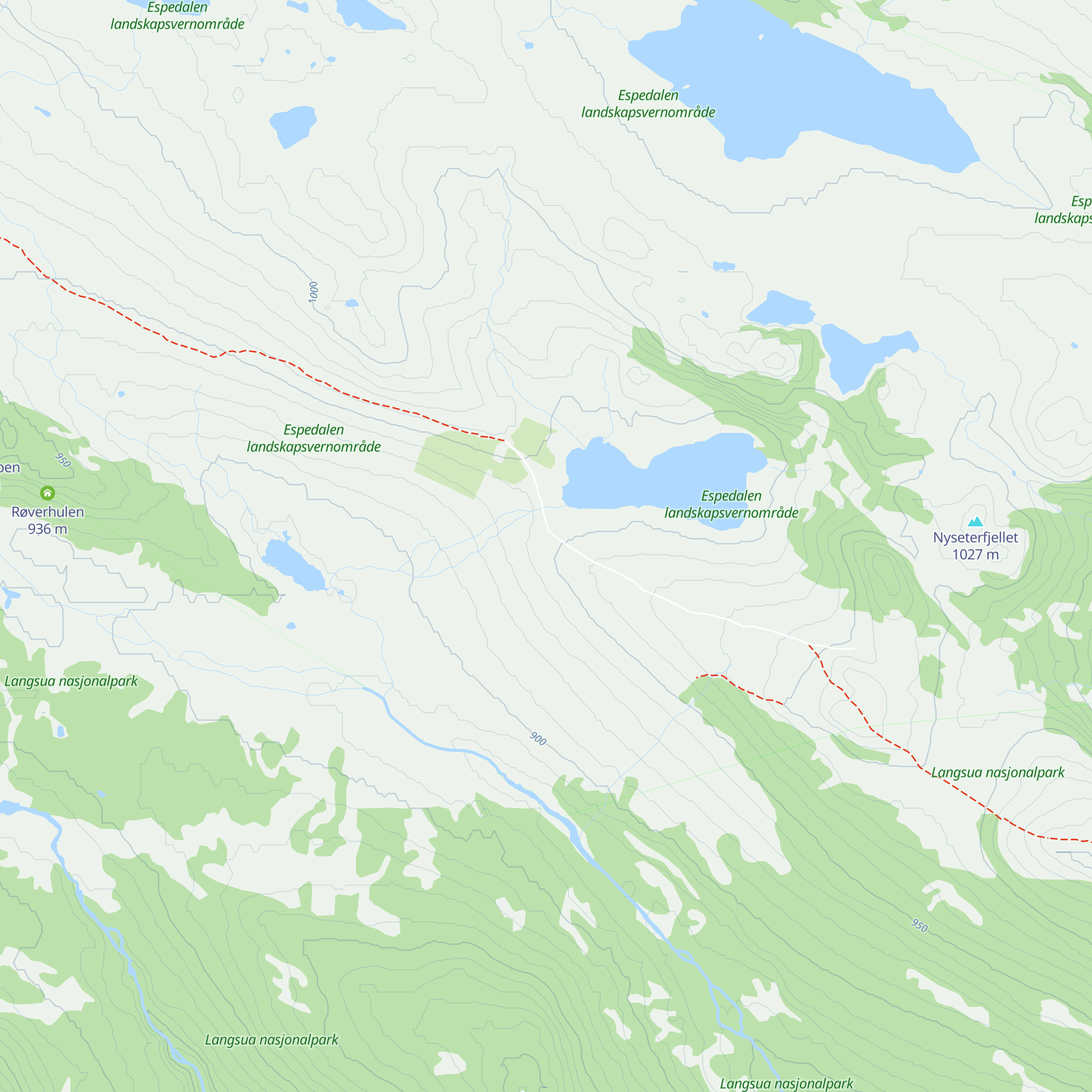 Vestfjellhytta map