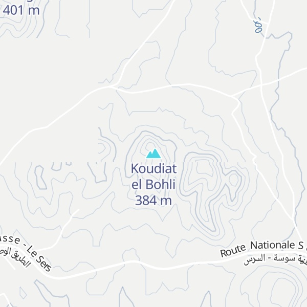 Map of Koudiat el Bohli