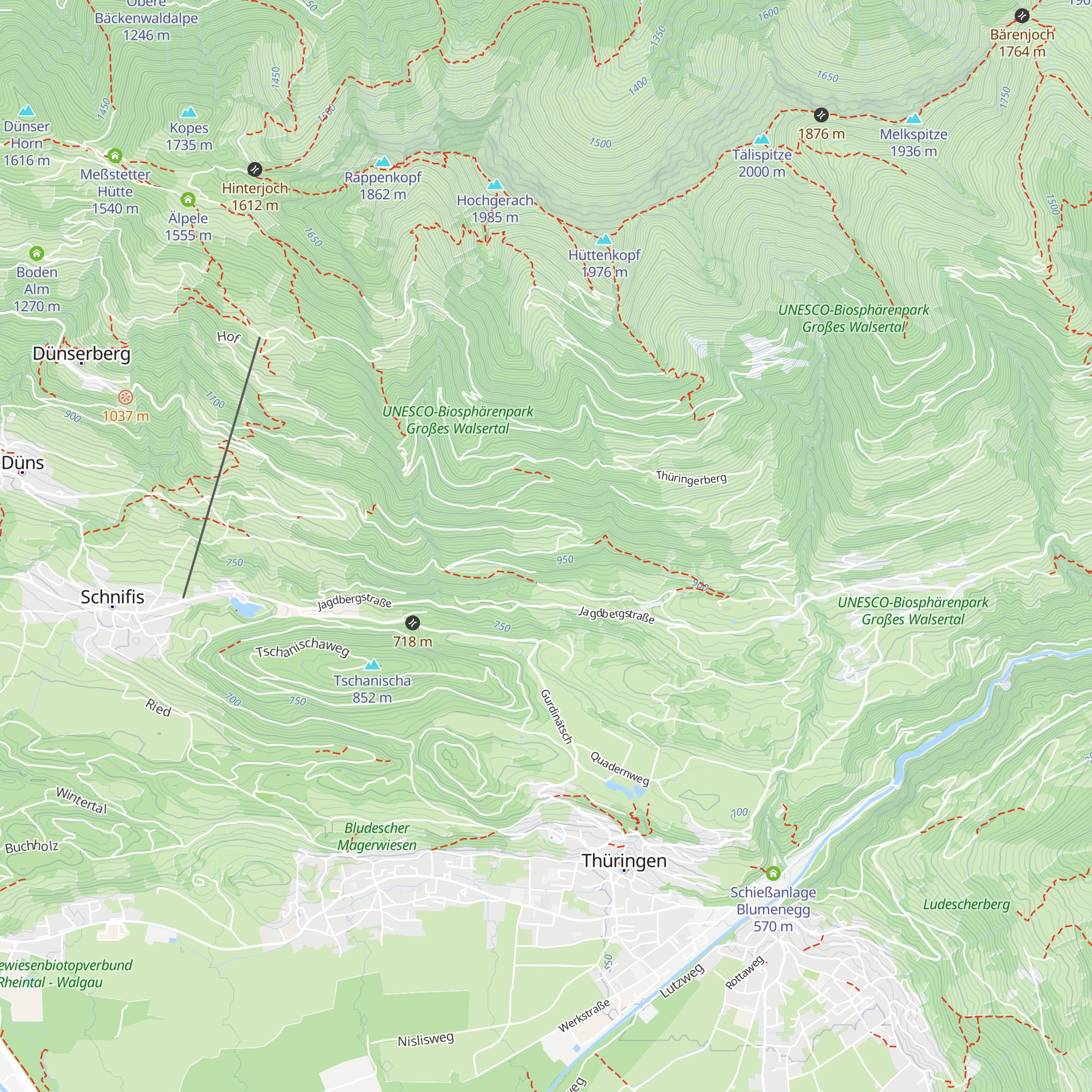 Gampelinalpe map