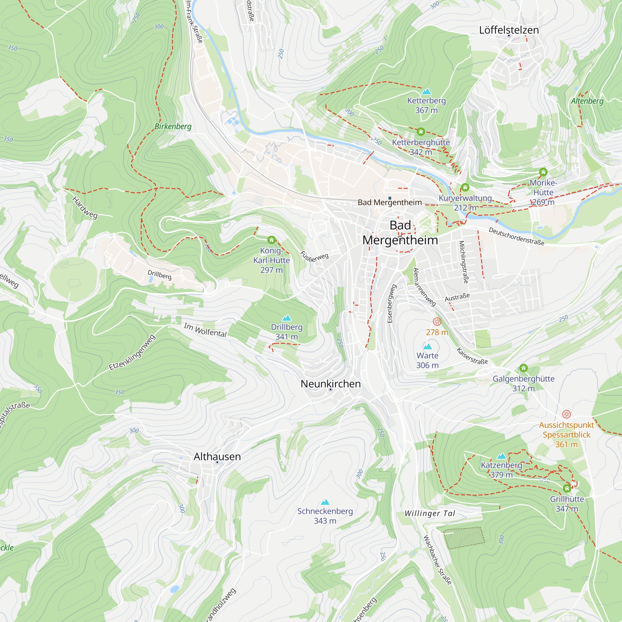 Drillberghütte map