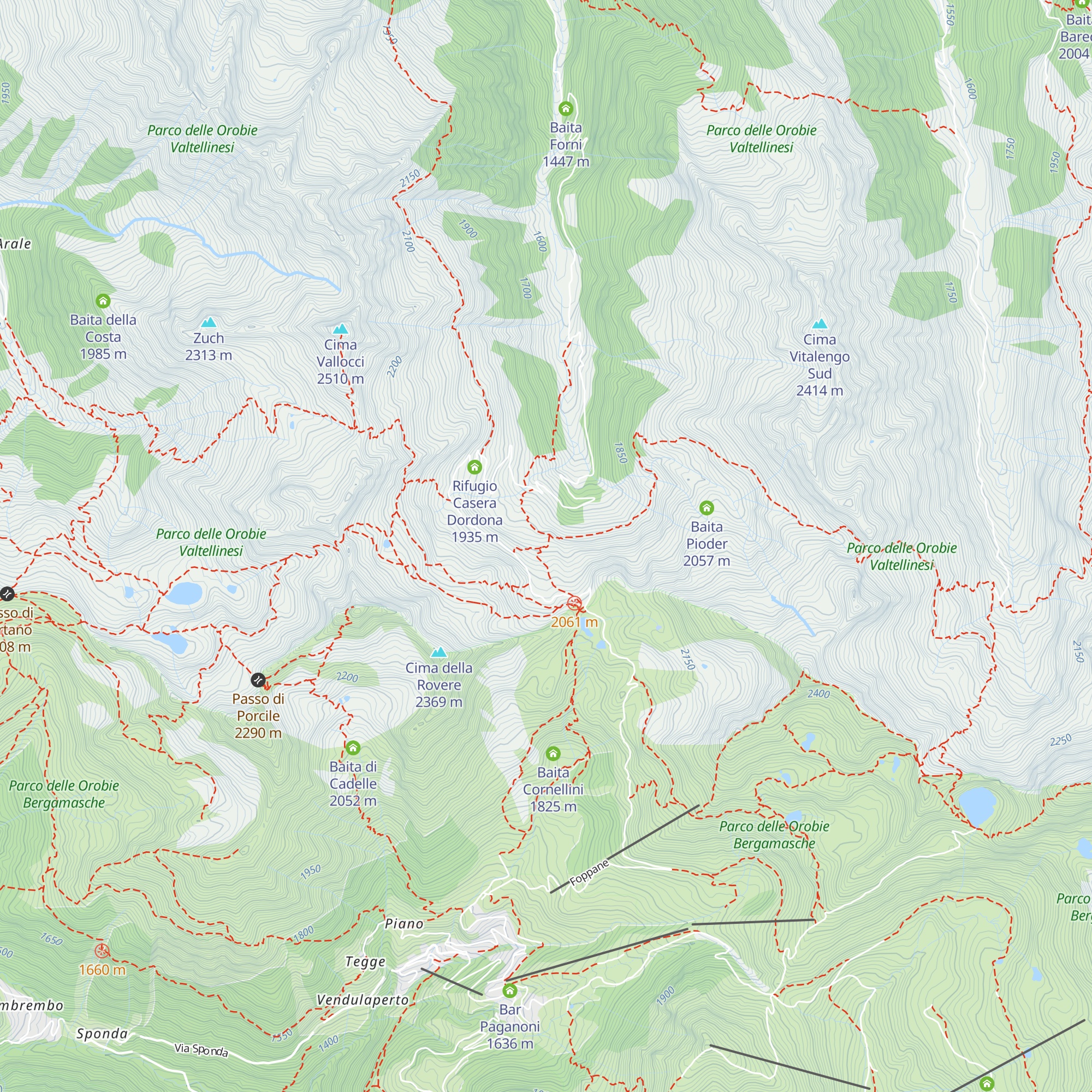 Baita della Croce map