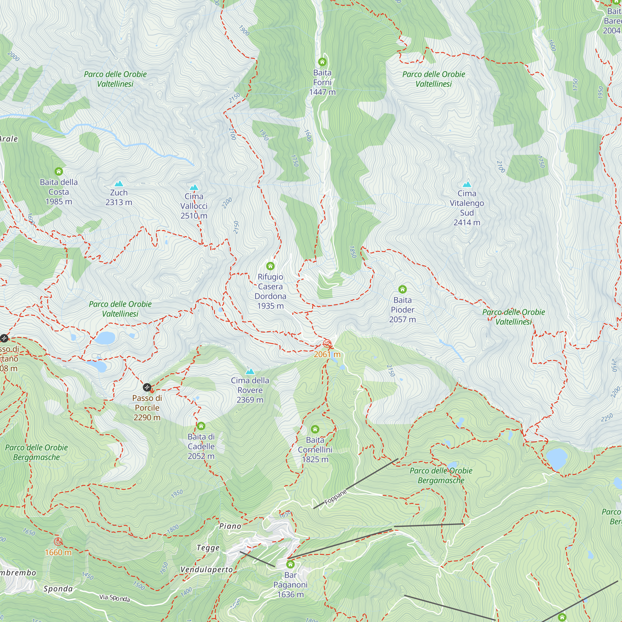 Baita della Croce map