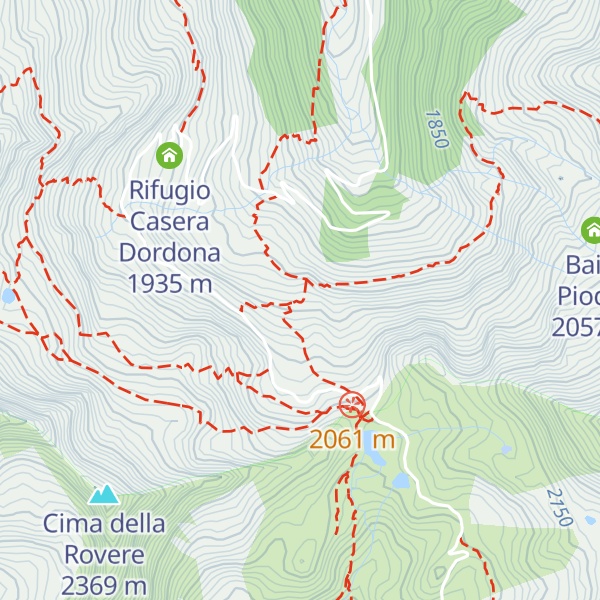 Map of Baita della Croce