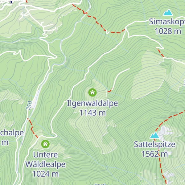 Map of Ilgenwaldalpe